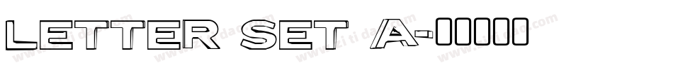 Letter Set A字体转换